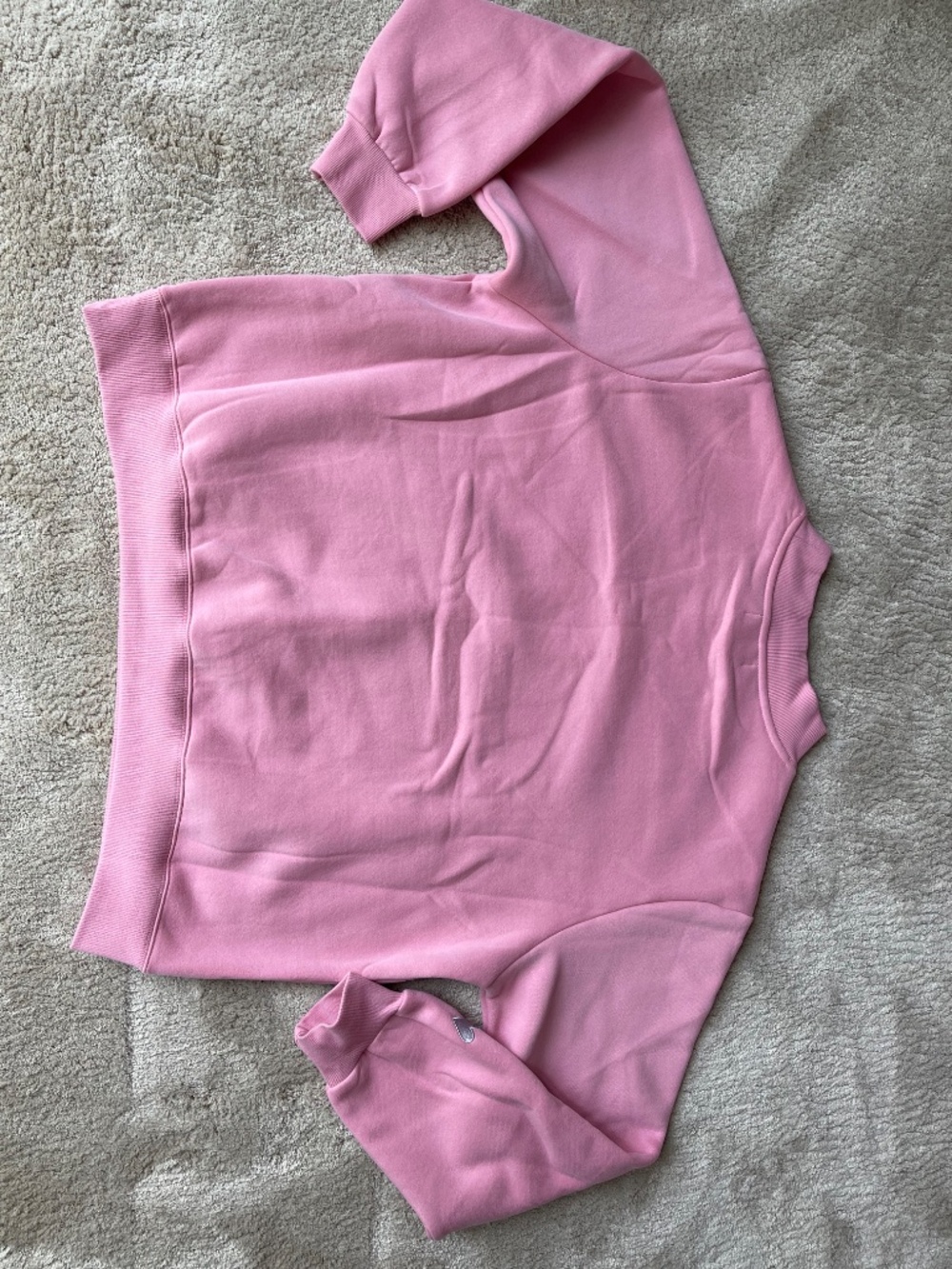NWT PARKE Varsity Mockneck Sweatshirt / Blush + Lavender / Size L/XL - Picture 5 of 6